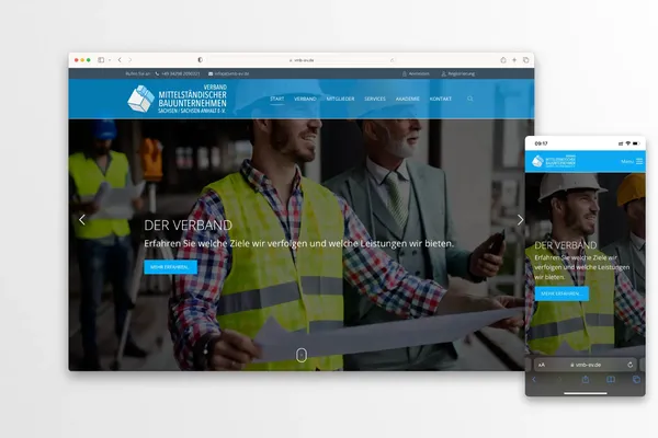 TH.DSGN - Webdesign für Verband mittelständischer Bauunternehmen Sachsen/Sachsen-Anhalt e.V.