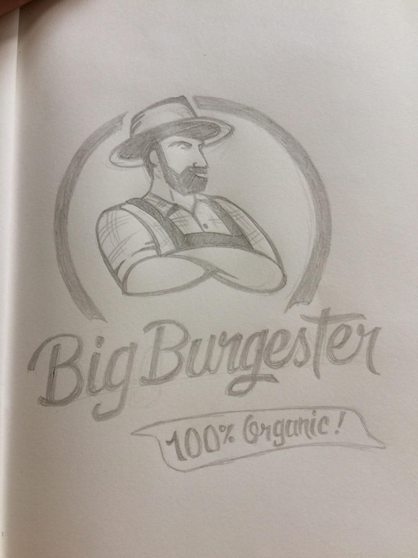 Skizze Logo Big Burgester
