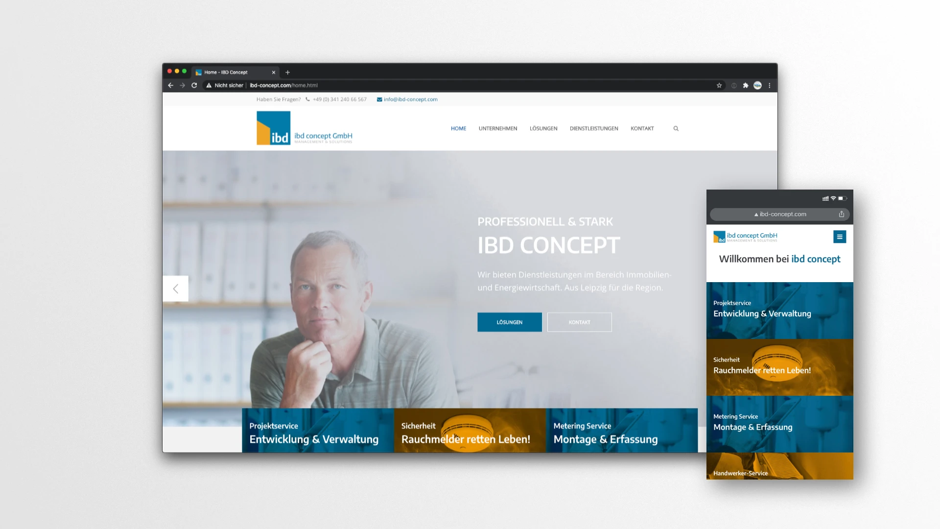 Website ibd concept