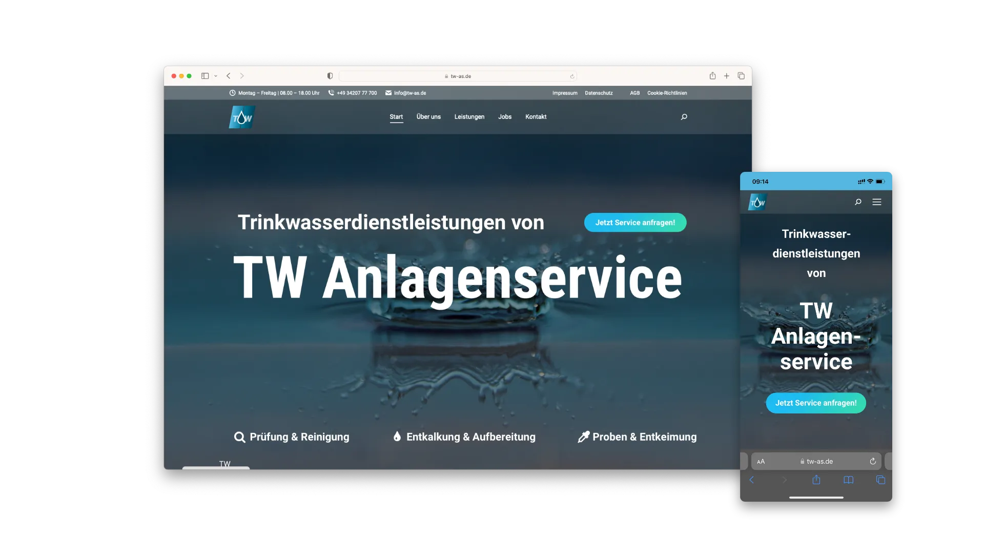 TH.DSGN - Webdesign für TW Anlagenservice GmbH